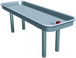 MESA PARA BARRO 55 CM DE ANCHO CON ORIFICIO DE SALIDA ABAJO -1,5